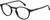 Profile View of Carrera 255 Unisex Panthos Full Rim Designer Reading Glasses in Gloss Black 48mm