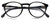 Side View of Carrera 255 Designer Reading Eye Glasses with Custom Cut Powered Lenses in Gloss Black Unisex Panthos Full Rim Acetate 48 mm