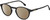 Profile View of Carrera 255 Designer Polarized Sunglasses with Custom Cut Amber Brown Lenses in Gloss Black Unisex Panthos Full Rim Acetate 48 mm