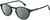 Profile View of Carrera 255 Designer Polarized Sunglasses with Custom Cut Smoke Grey Lenses in Gloss Black Unisex Panthos Full Rim Acetate 48 mm
