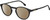 Profile View of Carrera 255 Designer Polarized Reading Sunglasses with Custom Cut Powered Amber Brown Lenses in Gloss Black Unisex Panthos Full Rim Acetate 48 mm