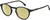 Profile View of Carrera 255 Designer Polarized Reading Sunglasses with Custom Cut Powered Sun Flower Yellow Lenses in Gloss Black Unisex Panthos Full Rim Acetate 48 mm