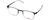 Profile View of Carrera 6660 Unisex Panthos Designer Reading Glasses in Black Frost Crystal 50mm