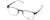 Profile View of Carrera 6660 Designer Reading Eye Glasses with Custom Cut Powered Lenses in Matte Black Frost Crystal Unisex Panthos Full Rim Stainless Steel 50 mm