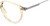 Side View of Carrera CA-1119 Designer Progressive Lens Prescription Rx Eyeglasses in Champagne Crystal Gold Silver Unisex Round Full Rim Acetate 49 mm