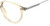 Side View of Carrera CA-1119 Designer Blue Light Blocking Eyeglasses in Champagne Crystal Gold Silver Unisex Round Full Rim Acetate 49 mm