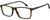 Profile View of Carrera CA-225 Designer Reading Eye Glasses with Custom Cut Powered Lenses in Havana Tortoise Brown Black Unisex Square Full Rim Acetate 56 mm