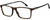Profile View of Carrera CA-225 Designer Bi-Focal Prescription Rx Eyeglasses in Havana Tortoise Brown Black Unisex Square Full Rim Acetate 56 mm
