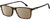 Profile View of Carrera CA-225 Designer Polarized Sunglasses with Custom Cut Amber Brown Lenses in Havana Tortoise Brown Black Unisex Square Full Rim Acetate 56 mm