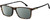 Profile View of Carrera CA-225 Designer Polarized Sunglasses with Custom Cut Smoke Grey Lenses in Havana Tortoise Brown Black Unisex Square Full Rim Acetate 56 mm