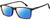 Profile View of Carrera CA-225 Designer Polarized Reading Sunglasses with Custom Cut Powered Blue Mirror Lenses in Havana Tortoise Brown Black Unisex Square Full Rim Acetate 56 mm
