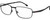 Profile View of Carrera CA-8854 Designer Progressive Lens Prescription Rx Eyeglasses in Matte Black Mens Rectangle Full Rim Stainless Steel 59 mm