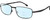 Profile View of Carrera CA-8854 Designer Progressive Lens Blue Light Blocking Eyeglasses in Matte Black Mens Rectangle Full Rim Stainless Steel 59 mm