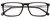 Side View of Carrera CA-8866 Designer Single Vision Prescription Rx Eyeglasses in Havana Tortoise Brown Silver Black Unisex Rectangle Full Rim Acetate 54 mm
