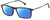 Profile View of Carrera CA-8866 Designer Polarized Sunglasses with Custom Cut Blue Mirror Lenses in Havana Tortoise Brown Silver Black Unisex Rectangle Full Rim Acetate 54 mm