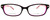 Front View of Kate Spade LUCYANN Designer Reading Eye Glasses with Custom Cut Powered Lenses in Gloss Black Pink Crystal Red Tan Stripes Ladies Oval Full Rim Acetate 49 mm