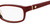Side View of Kate Spade NARCISA Designer Reading Eye Glasses with Custom Cut Powered Lenses in Burgundy Red Magenta Purple Havana Tortoise Ladies Rectangular Full Rim Acetate 51 mm