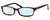 Profile View of Kate Spade NARCISA Designer Blue Light Blocking Eyeglasses in Burgundy Red Magenta Purple Havana Tortoise Ladies Rectangular Full Rim Acetate 51 mm