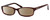 Profile View of Kate Spade NARCISA Designer Polarized Sunglasses with Custom Cut Amber Brown Lenses in Burgundy Red Magenta Purple Havana Tortoise Ladies Rectangular Full Rim Acetate 51 mm