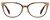 Front View of Kate Spade VANDRA Cateye Reading Glasses in Brown Gold Tortoise Havana Pink 52mm