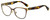 Profile View of Kate Spade VANDRA Designer Reading Eye Glasses with Custom Cut Powered Lenses in Satin Brown Gold Tortoise Havana Pink Ladies Cat Eye Full Rim Stainless Steel 52 mm