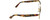 Side View of Kate Spade VANDRA Designer Blue Light Blocking Eyeglasses in Satin Brown Gold Tortoise Havana Pink Ladies Cat Eye Full Rim Stainless Steel 52 mm