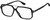 Profile View of Marc Jacobs 417 Mens Aviator Full Rim Designer Reading Glasses Black Silver 58mm