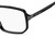 Side View of Marc Jacobs 417 Designer Single Vision Prescription Rx Eyeglasses in Gloss Black Silver Mens Pilot Full Rim Acetate 58 mm