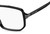 Side View of Marc Jacobs 417 Designer Progressive Lens Blue Light Blocking Eyeglasses in Gloss Black Silver Mens Pilot Full Rim Acetate 58 mm