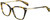 Profile View of Rag&Bone 3005 Designer Reading Eye Glasses with Custom Cut Powered Lenses in Tortoise Havana Yellow Brown Gold Ladies Cat Eye Full Rim Acetate 53 mm
