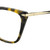 Side View of Rag&Bone 3005 Designer Single Vision Prescription Rx Eyeglasses in Tortoise Havana Yellow Brown Gold Ladies Cat Eye Full Rim Acetate 53 mm