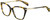 Profile View of Rag&Bone 3005 Designer Blue Light Blocking Eyeglasses in Tortoise Havana Yellow Brown Gold Ladies Cat Eye Full Rim Acetate 53 mm