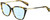 Profile View of Rag&Bone 3005 Designer Progressive Lens Blue Light Blocking Eyeglasses in Tortoise Havana Yellow Brown Gold Ladies Cat Eye Full Rim Acetate 53 mm