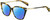Profile View of Rag&Bone 3005 Designer Polarized Sunglasses with Custom Cut Blue Mirror Lenses in Tortoise Havana Yellow Brown Gold Ladies Cat Eye Full Rim Acetate 53 mm