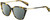 Profile View of Rag&Bone 3005 Designer Polarized Sunglasses with Custom Cut Smoke Grey Lenses in Tortoise Havana Yellow Brown Gold Ladies Cat Eye Full Rim Acetate 53 mm