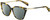 Profile View of Rag&Bone 3005 Designer Polarized Reading Sunglasses with Custom Cut Powered Smoke Grey Lenses in Tortoise Havana Yellow Brown Gold Ladies Cat Eye Full Rim Acetate 53 mm