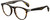 Profile View of Rag&Bone 7003 Designer Reading Eye Glasses with Custom Cut Powered Lenses in Gloss Tortoise Havana Brown Gunmetal Unisex Panthos Full Rim Acetate 51 mm