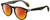 Profile View of Rag&Bone 7003 Designer Polarized Sunglasses with Custom Cut Red Mirror Lenses in Gloss Tortoise Havana Brown Gunmetal Unisex Panthos Full Rim Acetate 51 mm
