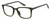 Profile View of Under Armour UA-5010 Designer Reading Eye Glasses with Custom Cut Powered Lenses in Green Horn Marble Unisex Square Full Rim Acetate 53 mm