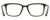 Side View of Under Armour UA-5010 Designer Reading Eye Glasses with Custom Cut Powered Lenses in Green Horn Marble Unisex Square Full Rim Acetate 53 mm