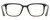 Side View of Under Armour UA-5010 Designer Single Vision Prescription Rx Eyeglasses in Green Horn Marble Unisex Square Full Rim Acetate 53 mm