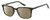 Profile View of Under Armour UA-5010 Designer Polarized Reading Sunglasses with Custom Cut Powered Amber Brown Lenses in Green Horn Marble Unisex Square Full Rim Acetate 53 mm