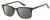 Profile View of Under Armour UA-5010 Designer Polarized Reading Sunglasses with Custom Cut Powered Smoke Grey Lenses in Green Horn Marble Unisex Square Full Rim Acetate 53 mm