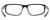 Side View of Under Armour UA-5014 Designer Blue Light Blocking Eyeglasses in Gloss Black Matte Grey Mens Oval Full Rim Acetate 56 mm