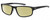 Profile View of Under Armour UA-5014 Designer Polarized Reading Sunglasses with Custom Cut Powered Sun Flower Yellow Lenses in Gloss Black Matte Grey Mens Oval Full Rim Acetate 56 mm