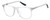 Profile View of Under Armour UA-5018/G Designer Bi-Focal Prescription Rx Eyeglasses in Crystal Grey Navy Blue Unisex Square Full Rim Acetate 54 mm