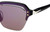 Side View of Rag&Bone 1037 Womens Semi-Rimless Sunglasses in Purple Silver/Violet Mirror 58mm