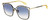 Profile View of Rag&Bone 1023 Womens Sunglasses in Gold Black Yellow Crystal/Blue Gradient 56 mm