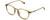 Profile View of Polaroid 2115/F/S Designer Reading Eye Glasses in Champagne Crystal Brown Navy Blue Unisex Panthos Full Rim Acetate 54 mm