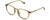 Profile View of Polaroid 2115/F/S Designer Reading Eye Glasses with Custom Cut Powered Lenses in Champagne Crystal Brown Navy Blue Unisex Panthos Full Rim Acetate 54 mm
